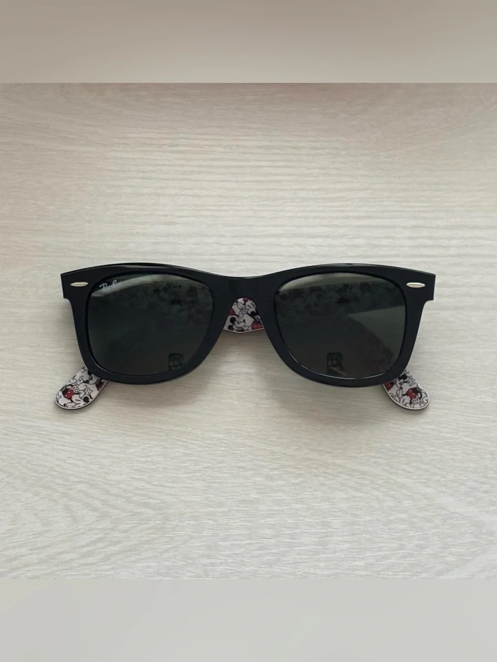 Ray-Ban Black Disney Sunglasses with Mickey Mouse Design - 90th Anniversary